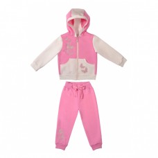 Спортивный костюм для девочки розовый с молочным 28239-20, Garden Baby