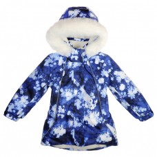 Куртка зимняя для девочки 105545-63/33 синяя с белым, Garden Baby
