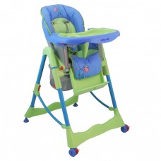 Детский стульчик для кормления RT-002TP ALEXIS, зеленый с голубым