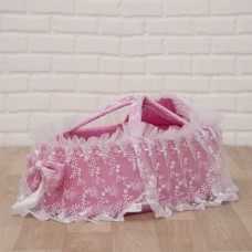 Люлька Лелека-2 розовая для новорожденных, Украина