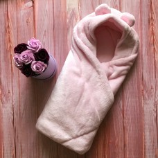 Конверт – одеяло Медвежонок махра розовый, Garden Baby